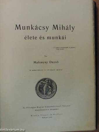 Munkácsy Mihály élete és munkái