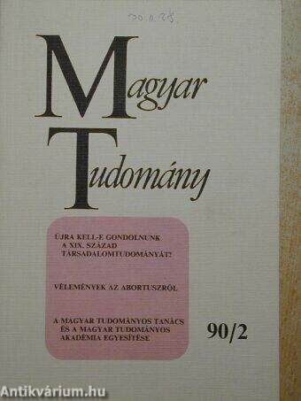 Magyar Tudomány 1990. február