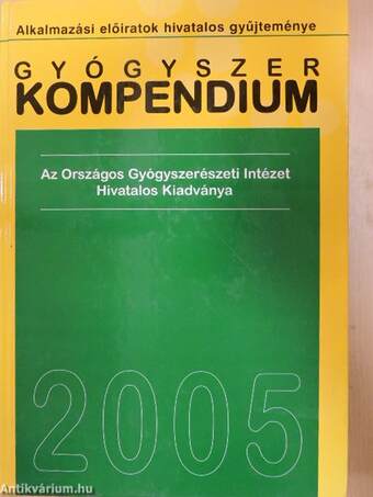 Gyógyszer kompendium 2005 - CD-vel