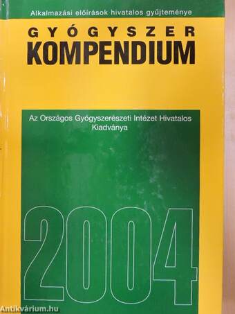 Gyógyszer kompendium 2004