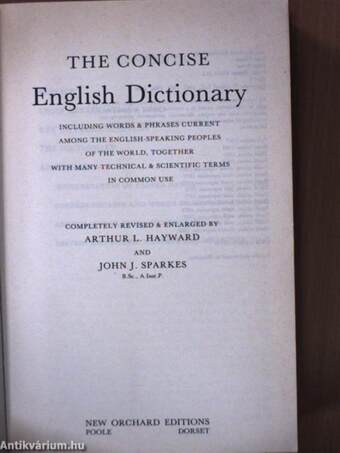 The Concise English Dictionary