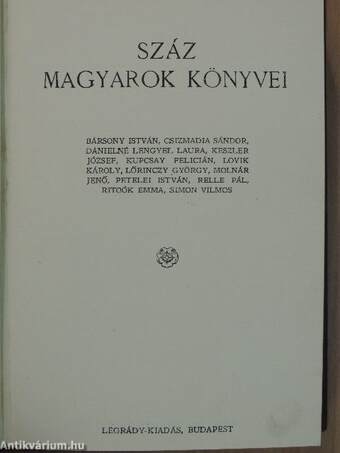 Száz magyarok könyvei VII.