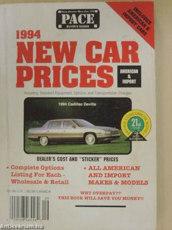 New Car Prices 1994