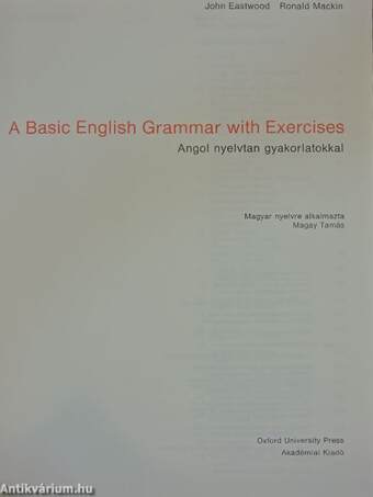 A Basic English Grammar with Exercises