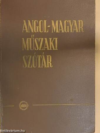 Angol-magyar műszaki szótár