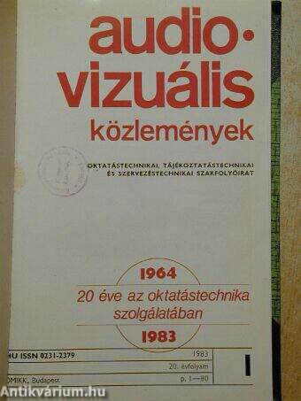 Audio-Vizuális Közlemények 1983/1-6.