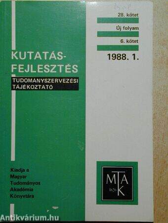 Kutatás-fejlesztés 1988/1-6.