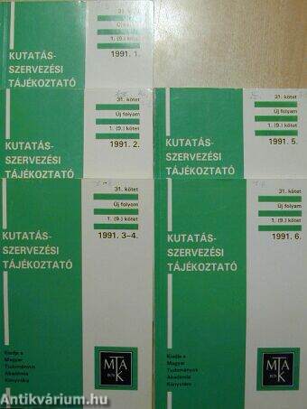 Kutatás-szervezési tájékoztató 1991/1-6.