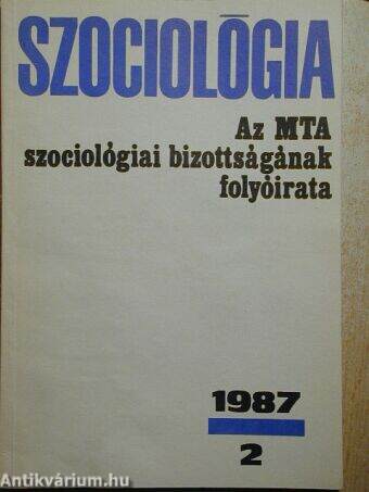 Szociológia 1987/2.