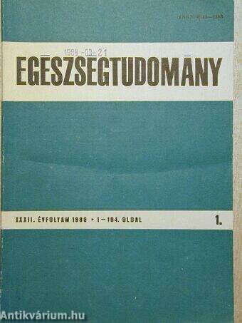 Egészségtudomány 1988/1-4.