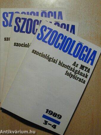 Szociológia 1989/1-4.