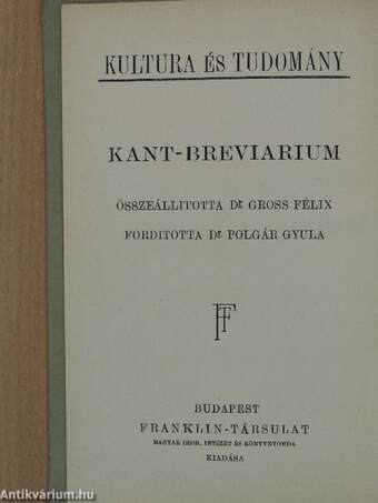 Kant-Breviarium