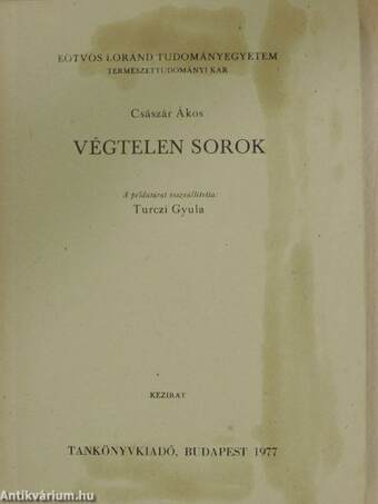 Végtelen sorok