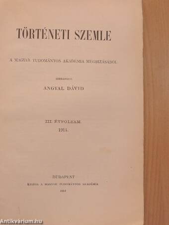 Történeti Szemle 1914/4.