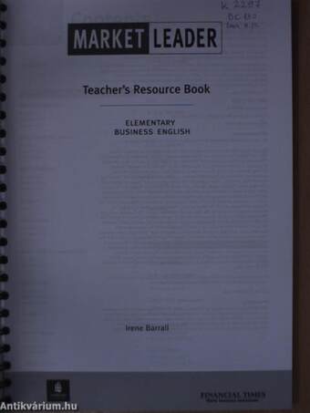 Market Leader - Elementary - Teacher's Resource Book