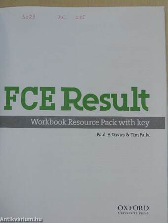 FCE Result - Workbook Resource Pack with Key