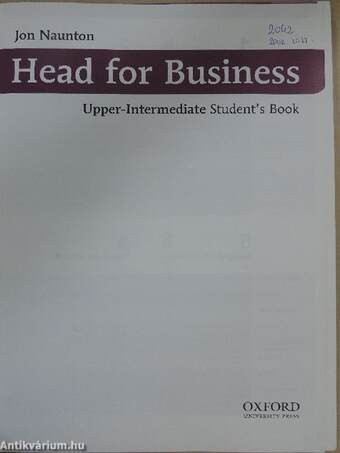 Head for Business - Upper-intermediate - Student's Book