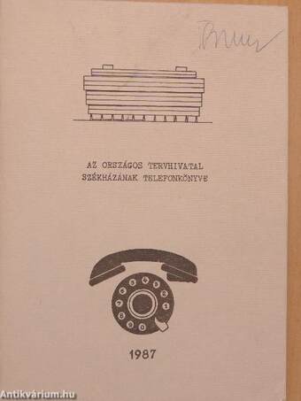 Az Országos Tervhivatal Székházának telefonkönyve
