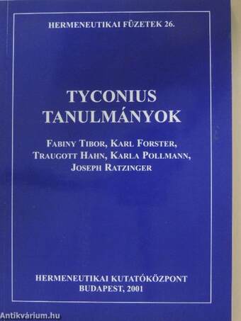 Tyconius tanulmányok