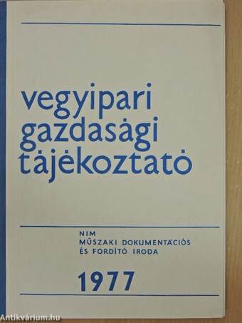 Vegyipari Gazdasági Tájékoztató 1977/1.