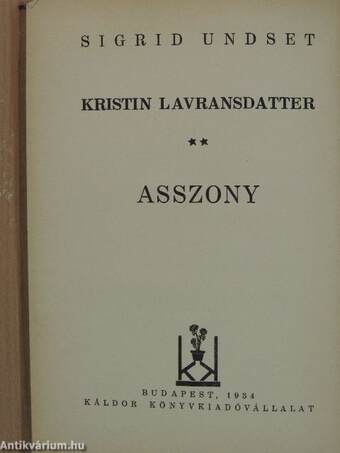 Kristin Lavransdatter II.