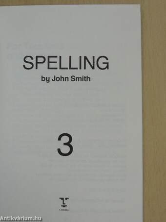 Spelling Book 3