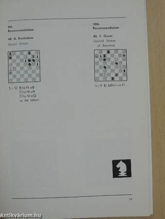 1st International Tungsram Cup Chess Problem Competition 1978