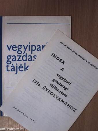 Vegyipari Gazdasági Tájékoztató 1977/1.