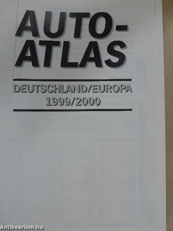 Autoatlas Deutschland/Europa 1999/2000