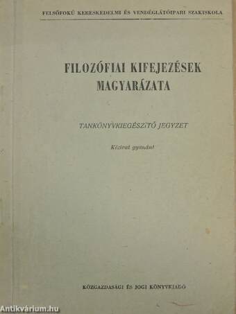 Filozófiai kifejezések magyarázata