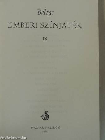 Emberi színjáték IX.