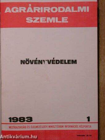 Agrárirodalmi Szemle 1983/1-12.