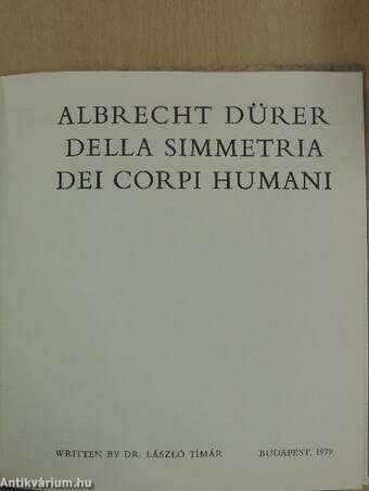 Albrecht Dürer della simmetria dei corpi humani