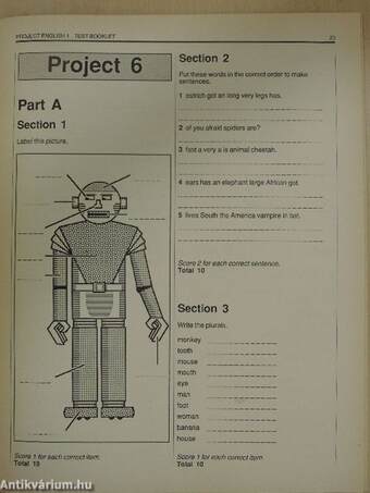 Project English 1. - Test Booklet