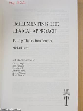 Implementing the lexical approach