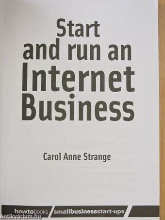 Start and run an Internet Business