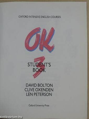 OK 3. - Student's Book