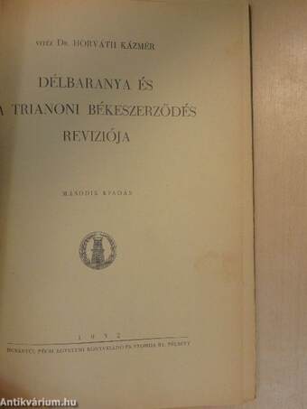 Délbaranya és a trianoni békeszerződés reviziója