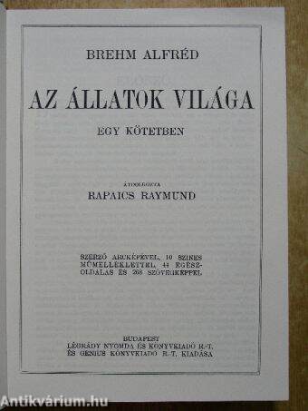 Brehm - Az állatok világa