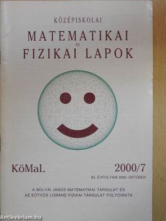 Középiskolai matematikai és fizikai lapok 2000. október