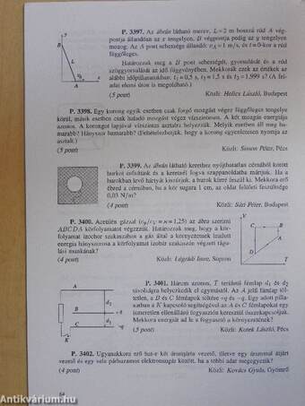 Középiskolai matematikai és fizikai lapok 2001. január