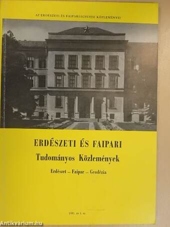 Erdészeti és Faipari Tudományos Közlemények 1981/1.