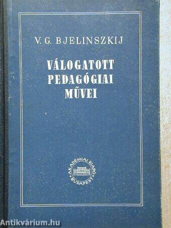 V. G. Bjelinszkij válogatott pedagógiai művei