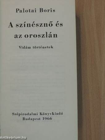 A színésznő és az oroszlán