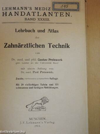 Lehrbuch und Atlas der Zahnärztlichen Technik