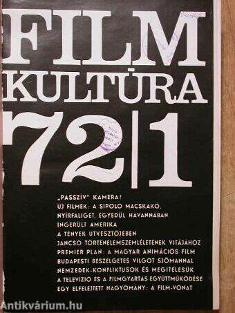 Filmkultúra 1972. január-december