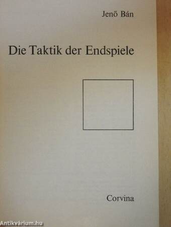 Die Taktik der Endspiele