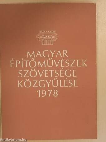 Magyar Építőművészek Szövetsége közgyűlése 1978