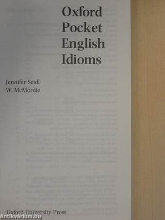 Oxford Pocket English Idioms