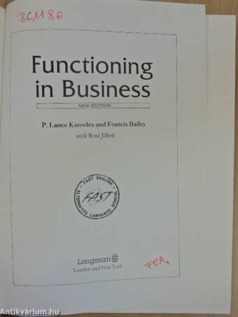 Functioning in Business